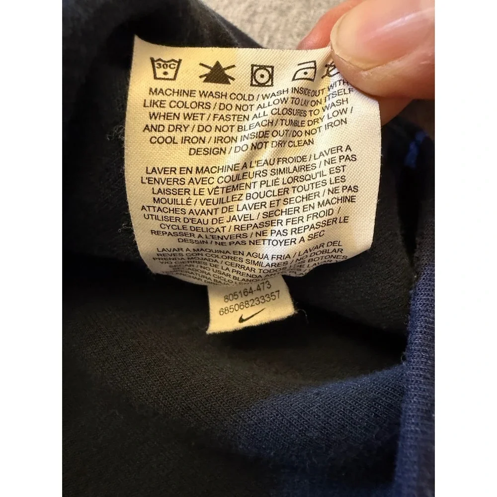Nike Sportswear Tech Fleece Full Zip Jacket Navy Blue 805164-473 Mens Large